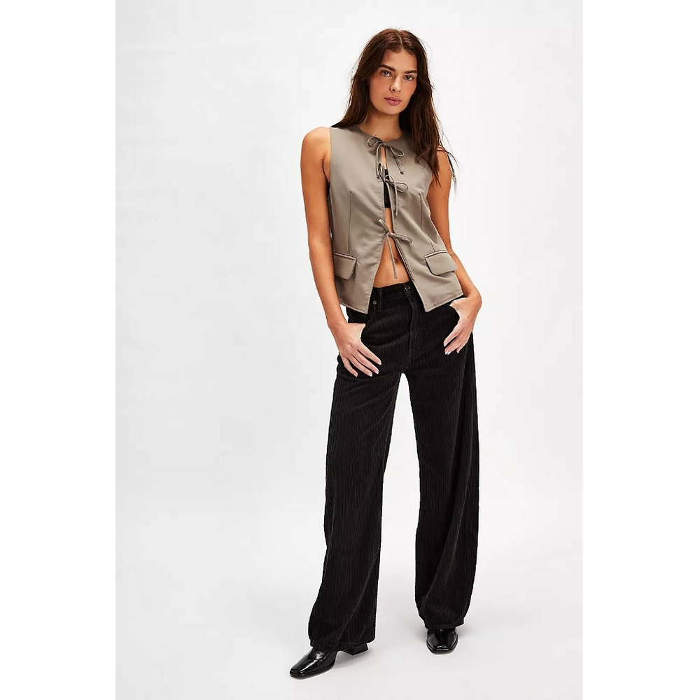 Free People X Agolde Low Curve Corduroy Wide Leg Jean Pants